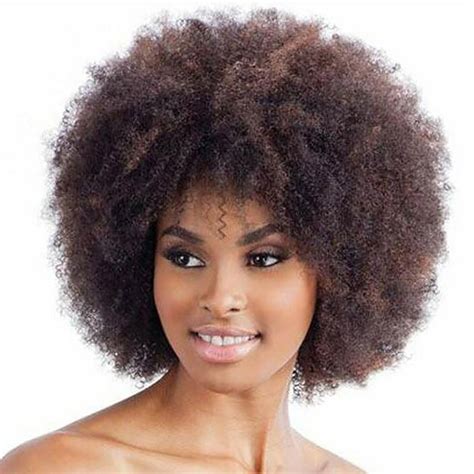 factory price pc women ladies false wig brown curly short afro wig african american natural
