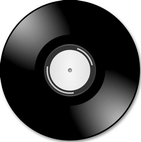 vinyl disc record clip art  vector  open office drawing svg svg vector illustration