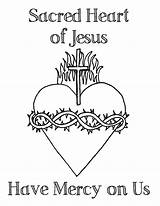 Sacred Jesus Heart Coloring Pages Prayer Mercy Kids Cards Anima Catholic Christi Mary Printable Printables Year Immaculate Crafts Resources Look sketch template