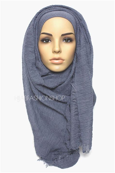 denim crimp crinkle hijab hijab fashion shop