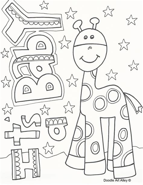 baby coloring pages doodle art alley