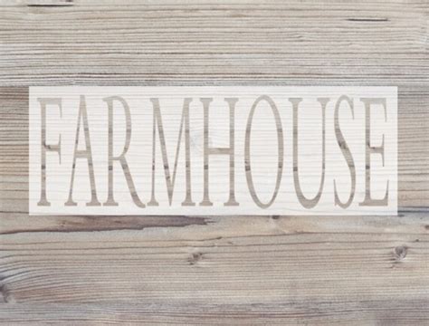 farmhouse vinyl stencil customized stencil diy decor etsy