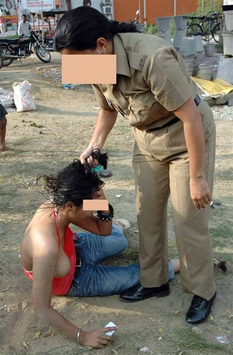 indian lady police officer abusing girl in public xossip