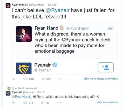 ryanair misses joke about woman being charged for her emotional