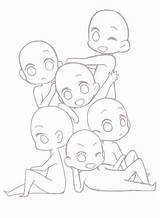 Friends Poses Drawing Anime Chibi Base Body Cute Reference Drawings Sketch Dibujos Artists Womensbest Ru Bases Dibujar Manga Seleccionar Tablero sketch template