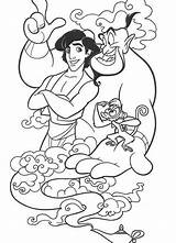 Aladdin Coloring4free sketch template