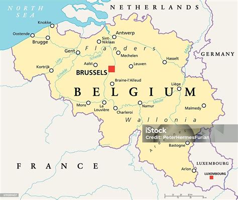 mappa politica del belgio immagini vettoriali stock  altre immagini