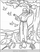 Blessing Assisi Thecatholickid Franziskus Heilige Kinder Tiere Malvorlagen Franciscus Ausmalen Blessings Colouring Jesus Mosaik Santos Katholische Heiligenbilder sketch template