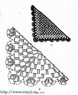 Uncinetto Sciarpa Baktus Scialli Granny Schemi Patrones Pianetadonna Triangolare Realizzarlo Cowl Qoster sketch template