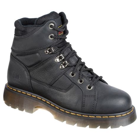 mens dr martens  ironbridge steel toe industrial grizzly boots black  work boots