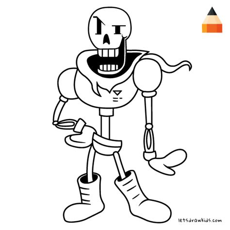papyrus undertale coloring page  printable coloring pages