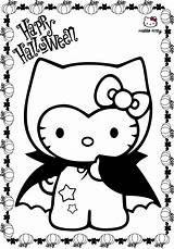 Kitty Hello Coloring Halloween Pages Printable K5worksheets Colouring Vampire Sheets sketch template