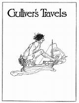 Travels Gulliver Gullivers Line Colum Padraic Edited Swift Jonathan Kellscraft sketch template