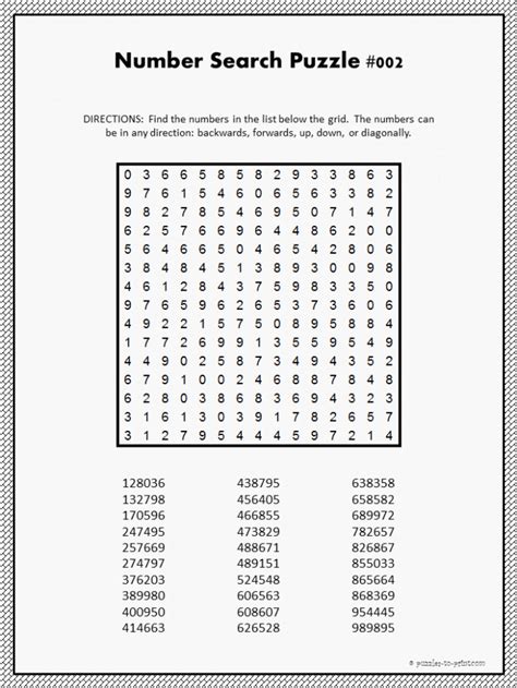 word search numbers worksheets 99worksheets