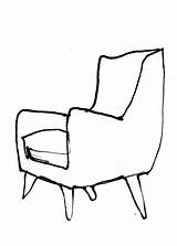 Drawing Armchair Chair Sketch Furniture Comfy Chairs Clipartmag Sketches Visit Misc sketch template