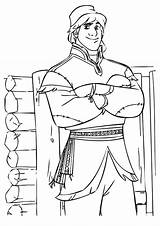 Coloring Pages Hans Prince Extinguish Fire Water Kristoff Rival sketch template