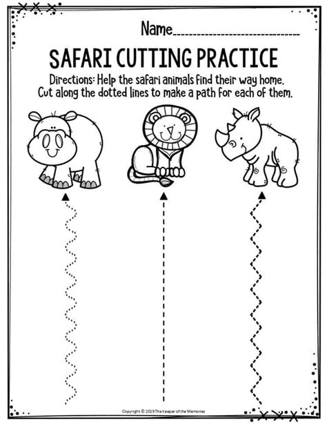 printable cutting activities  preschoolers printable templates