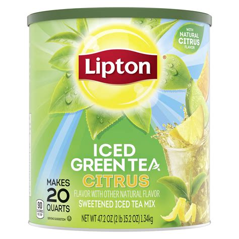 lipton green tea citrus iced tea mix  oz walmartcom walmartcom