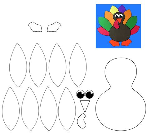 turkey craft template printable templates