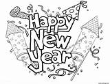 Coloring Pages Year Happy Years Printable Popular sketch template