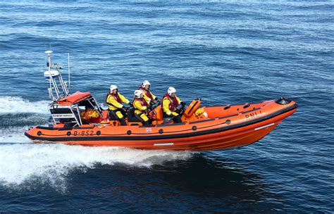 brighton lifeboat launches  woman   water rnli