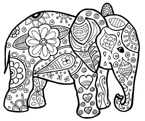 elephant mandala zum ausdrucken elefant ausmalbild ausmalbilder