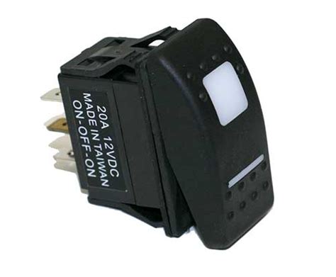 stecker schalter kabel elektronik messtechnik carling rocker switch spdt  lighted lit