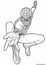 Spiderman Morales Coloringhome Avengers Gratuit Imprimé Pan sketch template
