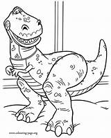 Coloring Toy Story Rex Pages Colouring Printable Print Characters Kids Colour Sheets Online Dinosaur Colorare Da Disney Color Tyrannosaurus Woody sketch template