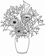 Vase Drawing Flowers Flower Pencil Sketch Coloring Pages Vases Bouquet Drawings Rose Draw Getdrawings Beautiful Colouring Color Drawn Personal Use sketch template