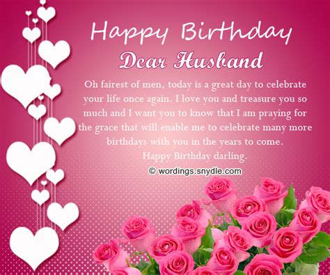 Romantic Happy Birthday Wishes For Husband Wordings And