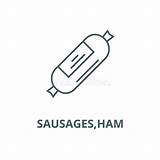 Ham Sausages sketch template