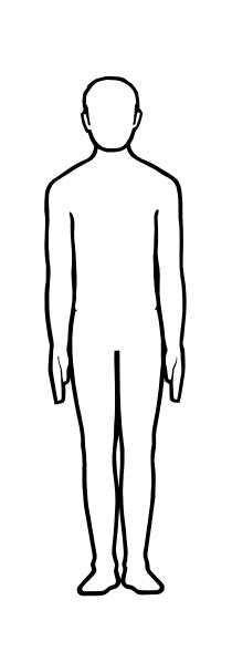 printable outline  person clipart