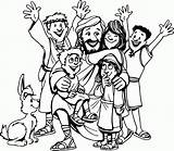 Coloring Jesus Children Clipart Pages Library Loves Little sketch template
