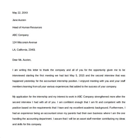sample   letter   interview   ms word