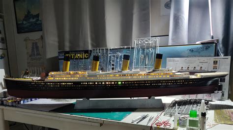 trumpeter rms titanic wip today    working