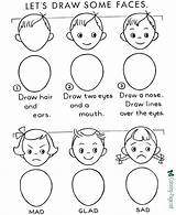 Draw Printable Kids Worksheets Worksheet Activity Drawing Faces Simple Below Click sketch template