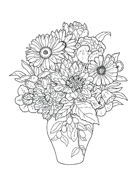printable coloring pictures  flowers
