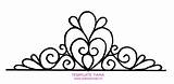 Tiara Fondant Princess Crown Template Outline Printable Cake Templates Clipart Tiaras Royal Icing Birthday Pattern Google Cliparts Clip Clipartmag Library sketch template