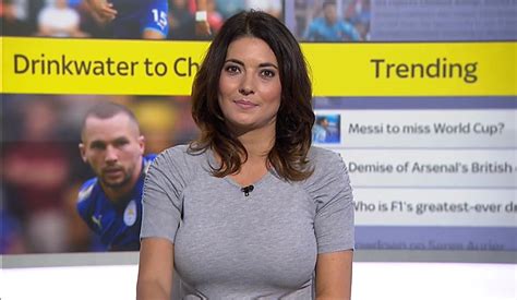 telly lad on natalie sawyer hot hottest weather girls sky sports
