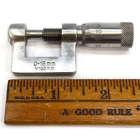 vintage unbranded micrometer tiny    mm range  mm watchmak