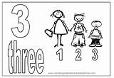 Coloring Number Pages Clipart Numbers Three Sheet Kids Popular Library Kindergarten sketch template