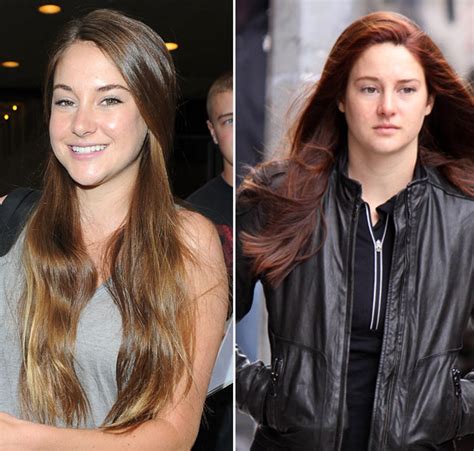 [pic] shailene woodley in ‘spider man — dyed hair red for role