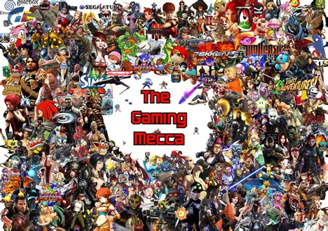 video game collage  gaming mecca  razielsfatek  deviantart