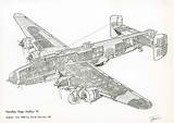 Halifax Handley Aircraft Bomber sketch template