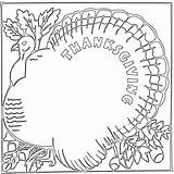 Thanksgiving Coloring Cards Pages Card Printable Color Happy Printablee Via Visit sketch template