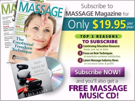 Massage Magazine Massage Magazine Massage Therapy Healing Therapy