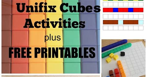 unifix cubes activities   printables  bountiful love