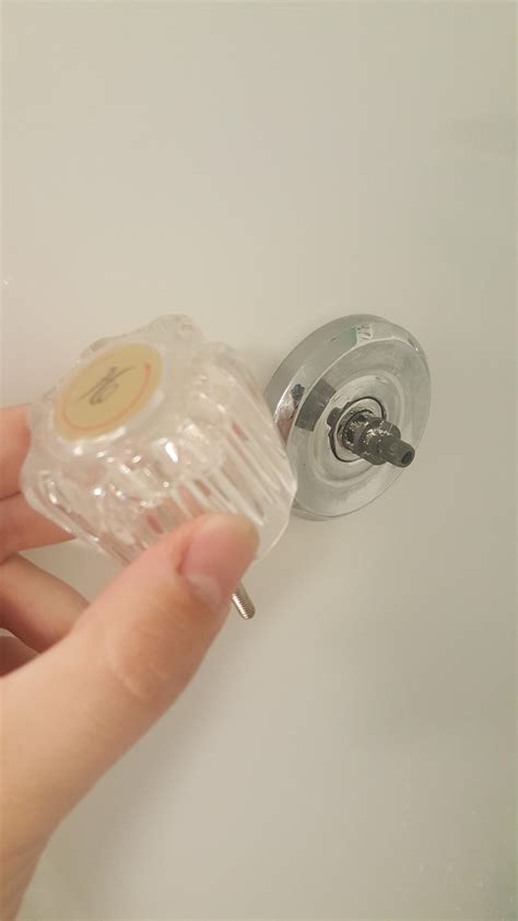 shower knob wont stay  tightening attempts  spin  screw rfixit