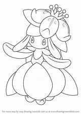 Pokemon Lilligant Draw Drawingtutorials101 Drawing Coloring Pages Step Colouring Sketch sketch template